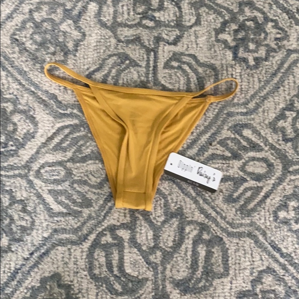 Yellow Cheeky Bikini Bottom